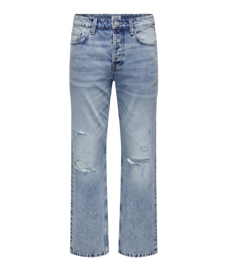 ONSEDGE L. BLUE DESTROY 4607 JEANS VD ONLY & SONS