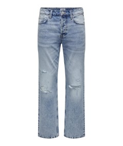 ONSEDGE L. BLUE DESTROY 4607 JEANS VD ONLY & SONS