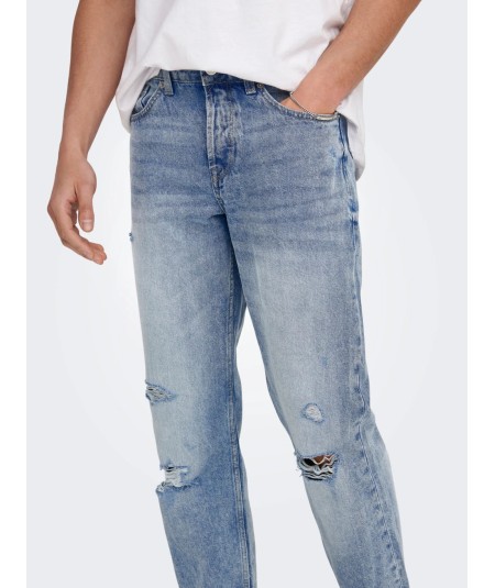 ONSEDGE L. BLUE DESTROY 4607 JEANS VD ONLY & SONS
