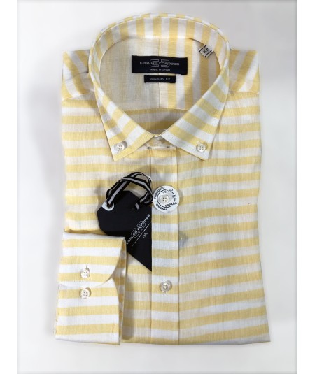 Camisa Hombre Carlos Córdoba Lino Manga Larga  ML62542