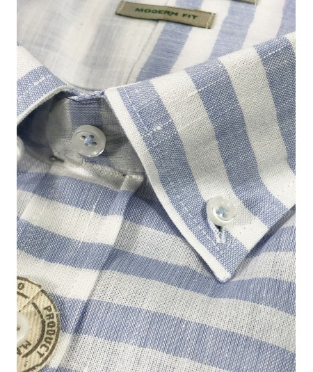 Camisa Hombre Carlos Córdoba Lino Manga Larga  ML62542