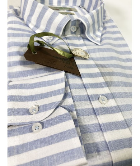 Camisa Hombre Carlos Córdoba Lino Manga Larga  ML62542