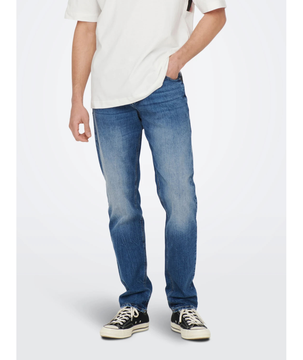 ONSAVI COMFORT DM. BLUE 4935 JEANS NOOS TAPERED ONLY & SONS