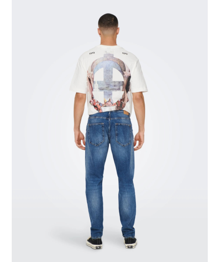 ONSAVI COMFORT DM. BLUE 4935 JEANS NOOS TAPERED ONLY & SONS