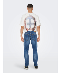 ONSAVI COMFORT DM. BLUE 4935 JEANS NOOS TAPERED ONLY & SONS