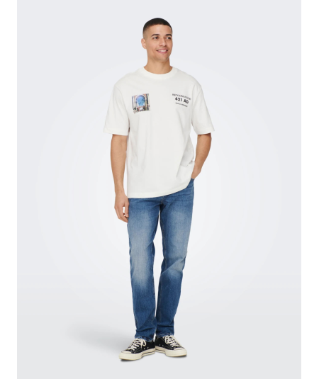 ONSAVI COMFORT DM. BLUE 4935 JEANS NOOS TAPERED ONLY & SONS