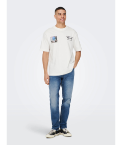 ONSAVI COMFORT DM. BLUE 4935 JEANS NOOS TAPERED ONLY & SONS
