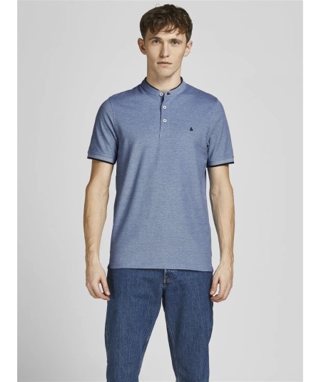 Polo Hombre Cuello Mao Henley Jaspeado 100% Algodón  12199711