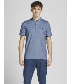 Polo Hombre Cuello Mao Henley Jaspeado 100% Algodón  12199711