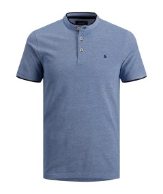Polo Hombre Cuello Mao Henley Jaspeado 100% Algodón  12199711