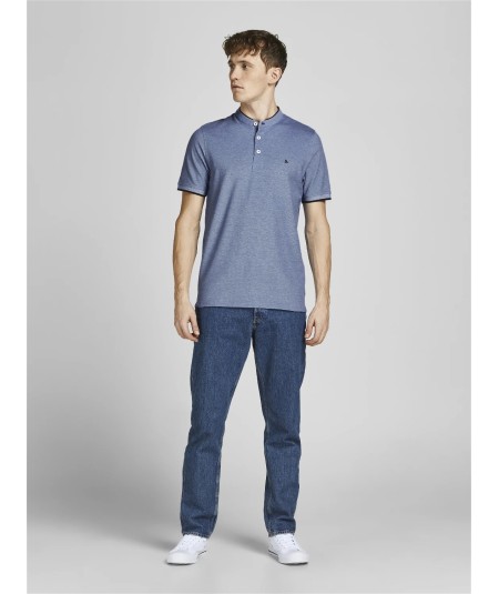 Polo Hombre Cuello Mao Henley Jaspeado 100% Algodón  12199711