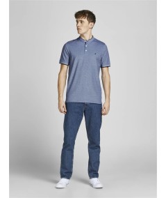 Polo Hombre Cuello Mao Henley Jaspeado 100% Algodón  12199711