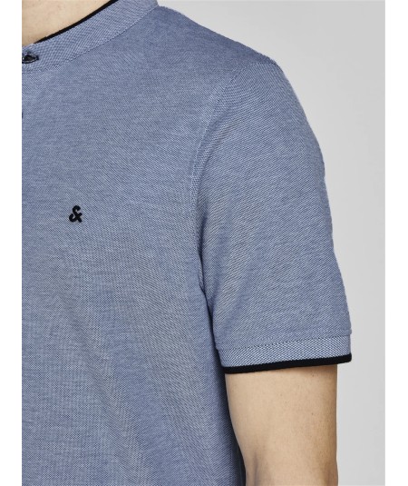 Polo Hombre Cuello Mao Henley Jaspeado 100% Algodón  12199711