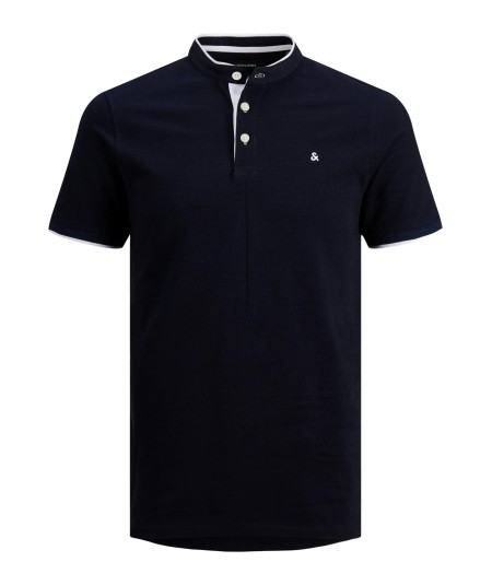 Polo Hombre Cuello Mao Henley Jaspeado 100% Algodón  12199711