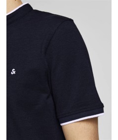 Camiseta hombre marino tejido jersey transpirable