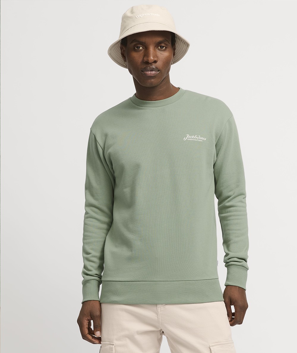 Sudadera Jack & Jones JJBEAU Sweat Crew Neck  Diseño Clásico y Versátil