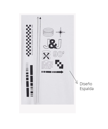 Camiseta Cuello Redondo Jack & Jones  Ajuste Relajado Primavera/Verano 2025