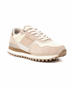 Calzado casual para hombre Teddy Smith beige con suela de goma