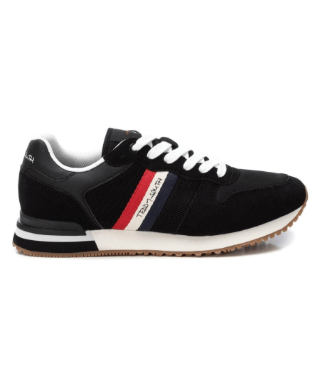 Sneakers casuales para hombre en negro, rojo y azul Teddy Smith - lateral