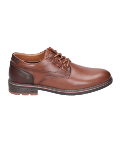 Zapatos de vestir marrón clásico para hombre XTI - lateral