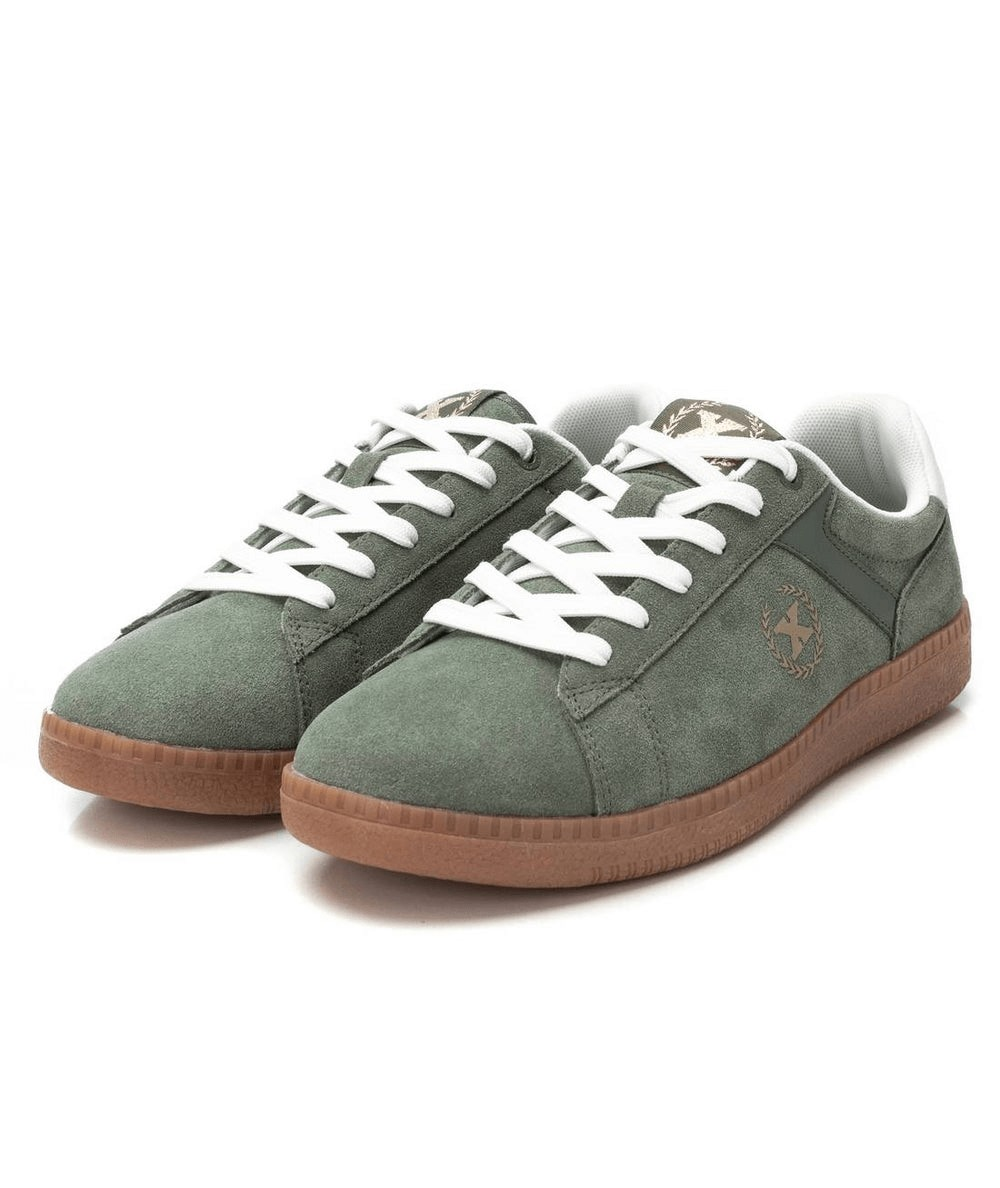 Zapatillas XTI  para hombre, deportivas casuales de ante con suela de goma