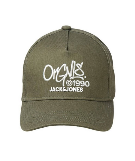 Gorra de béisbol kaki Jack & Jones para hombre