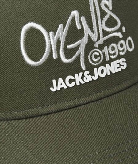 Gorra kaki Jack & Jones estampada estilo clásico para cualquier ocasión