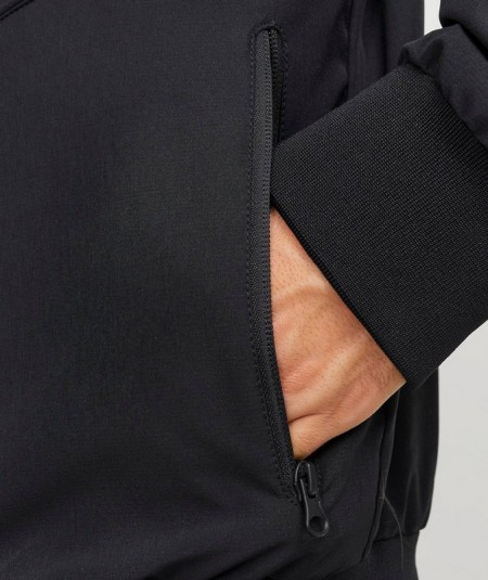 Chaqueta casual con puños acanalados y ajuste moderno