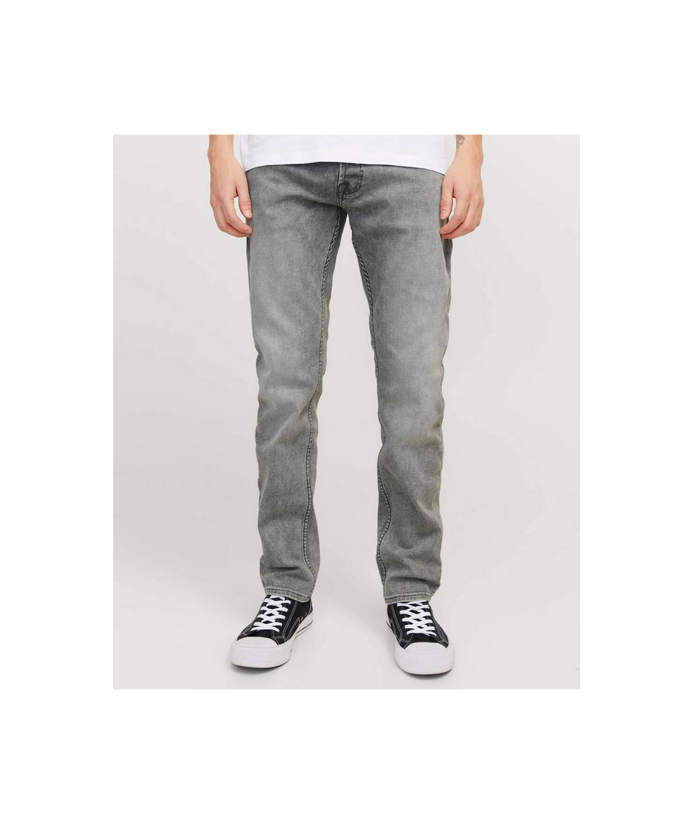 Jeans slim fit para hombre con tiro bajo y bolsillos