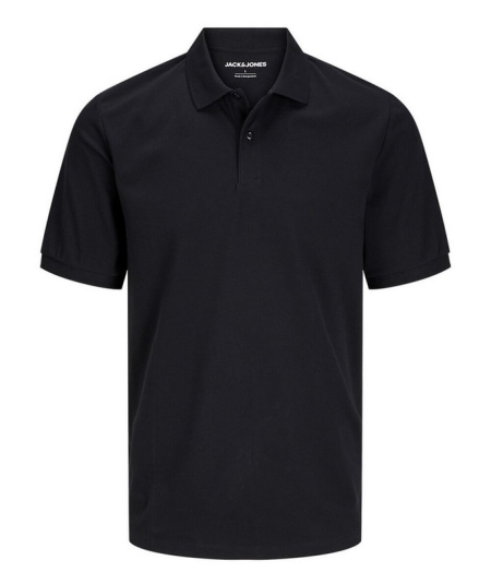 Polo negro clásico de hombre en color liso, ideal para cualquier ocasión