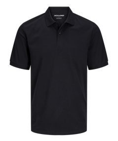 Polo negro clásico de hombre en color liso, ideal para cualquier ocasión