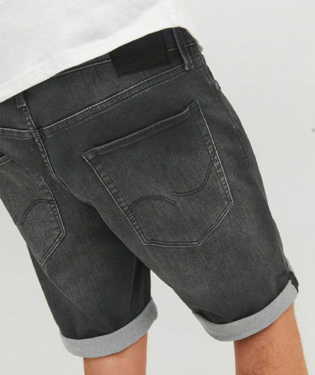 Short casual denim Jack & Jones en color gris oscuro