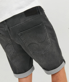 Short casual denim Jack & Jones en color gris oscuro