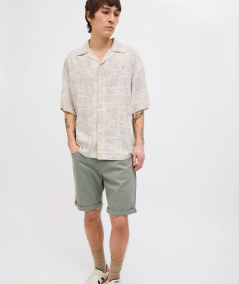 Shorts denim Jack & Jones de talle medio y ajuste cómodo color Agave