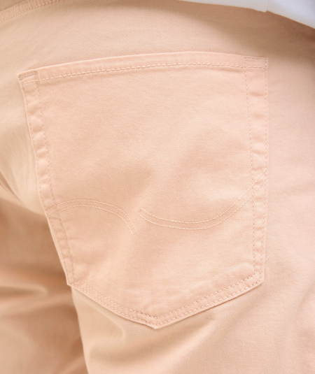 Shorts de mezclilla resistentes, estilo clásico atemporal, color rosa