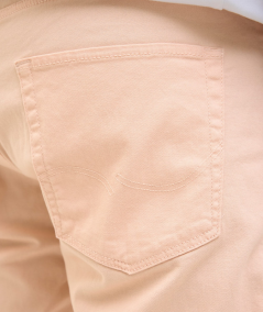 Shorts de mezclilla resistentes, estilo clásico atemporal, color rosa