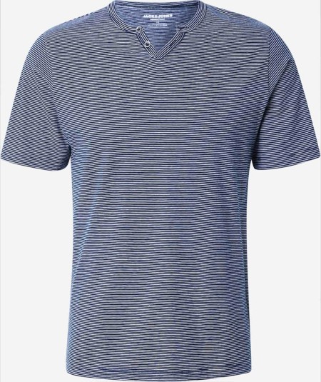 Camiseta Henley para hombre, cómoda y transpirable, con detalles en botones.