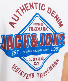 Camiseta Jack & Jones  Básica, Cuello Redondo y Manga Corta
