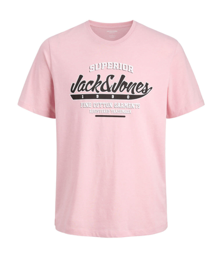 Camiseta Rosa Jack and Jones estampada