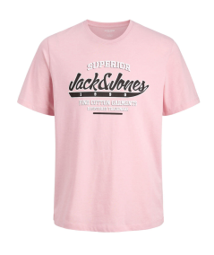 Camiseta Rosa Jack and Jones estampada