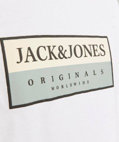 Camiseta de algodón Jack & Jones con estampado de goma para mayor confort