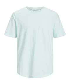 Prenda esencial: Camiseta de algodón 100% orgánico color agua con ajuste cómodo y cuello redondo clásico