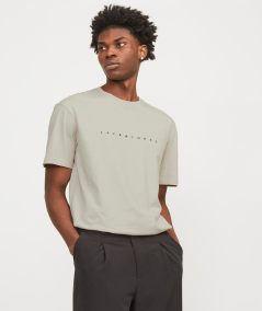 Camiseta urbana de algodón crudo para hombre, ideal para combinar con jeans o joggers