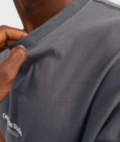 Camiseta de algodón Jack & Jones color marengo, ideal para combinar con jeans y pantalones casuales