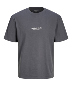 Camiseta Jack & Jones con diseño minimalista y tejido de algodón transpirable en color marengo
