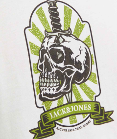 Camiseta blanca cómoda y elástica para uso diario.