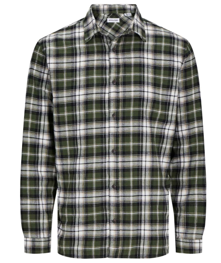 Camisa verde Jack & Jones con diseño versátil, ideal para looks casuales o formales