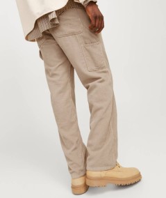 Pantalones de algodón 100% con bolsillos delanteros y traseros