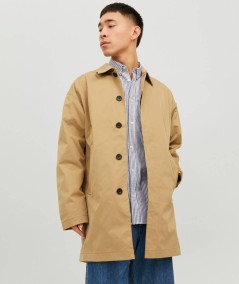 Gabardina clásica Jack & Jones para hombre resistente al viento