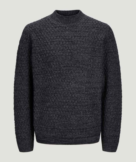 Suéter de cuello cerrado para hombre en tejido suave